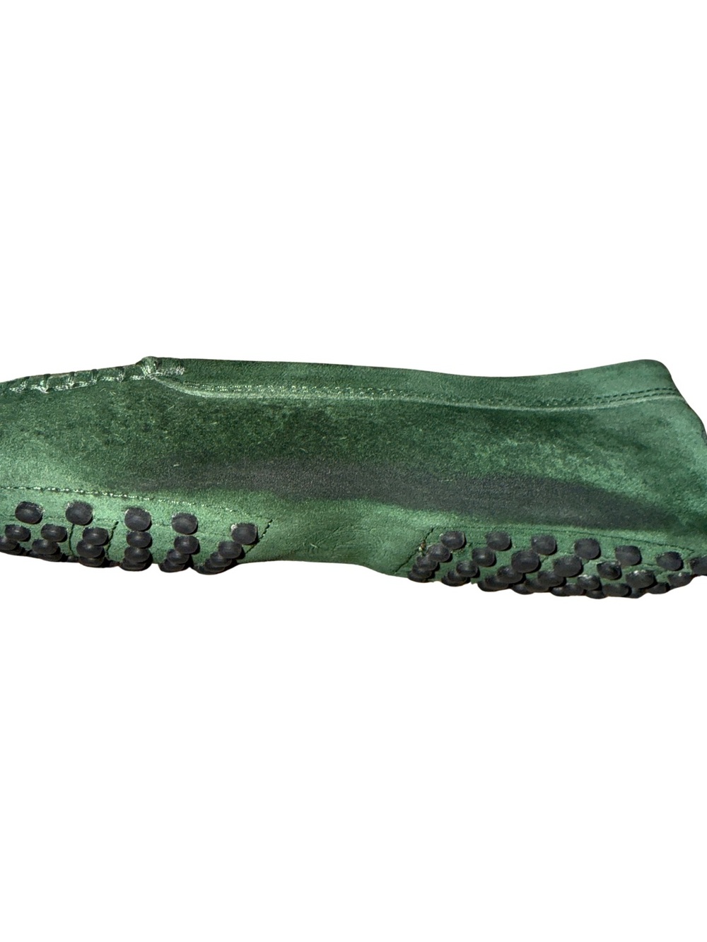 TOD’S Green Suede Comfy Driving Loafers 7.5 - Picture 9 of 16